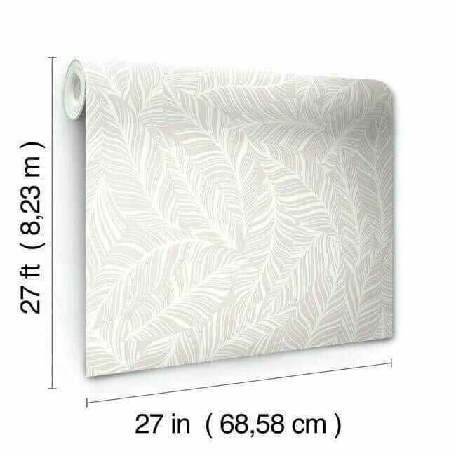 Rainforest Canopy Wallpaper Pearl - York Wallcoverings - TC2714 - York Wallcoverings Wallpaper