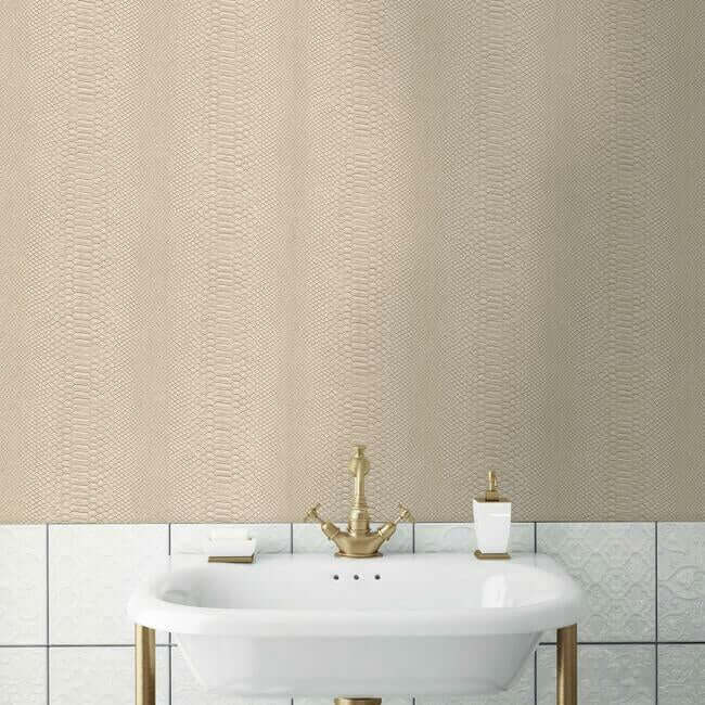 cobra-wallpaper-beige-york-wallcoverings-83646 - York Wallcoverings Wallpaper