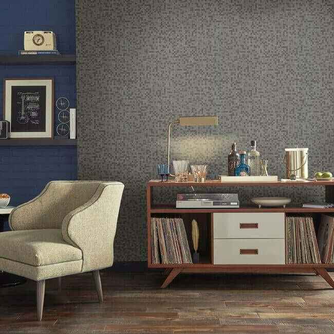 Token Wallpaper Charcoal - York Wallcoverings - 83627 - York Wallcoverings Wallpaper