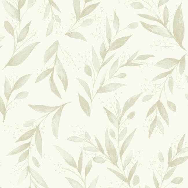 Magnolia Home Olive Branch Beige Peel & Stick Wallpaper - York Wallcoverings - PSW1158RL - York Wallcoverings Wallpaper