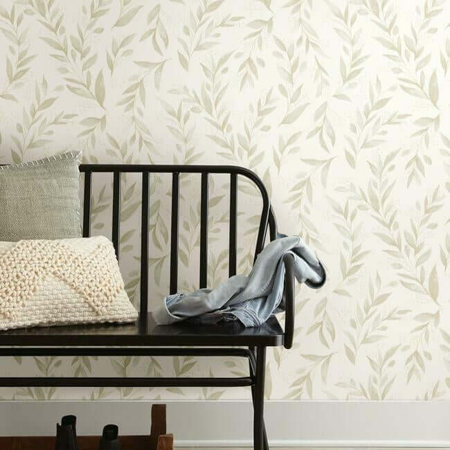 magnolia-home-olive-branch-beige-peel-stick-wallpaper-york-wallcoverings-psw1158rl - York Wallpaper Wallpaper