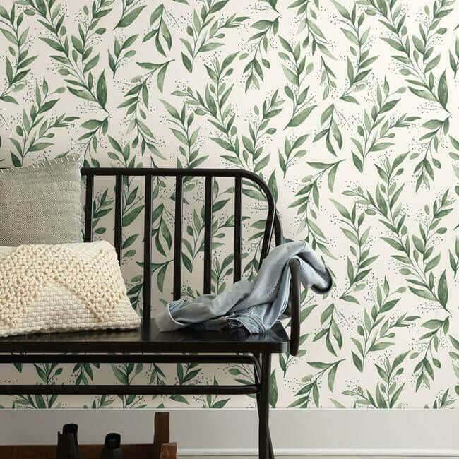 magnolia-home-olive-branch-olive-grove-peel-stick-wallpaper-york-wallcoverings-psw1001rl - York Wallpaper Wallpaper