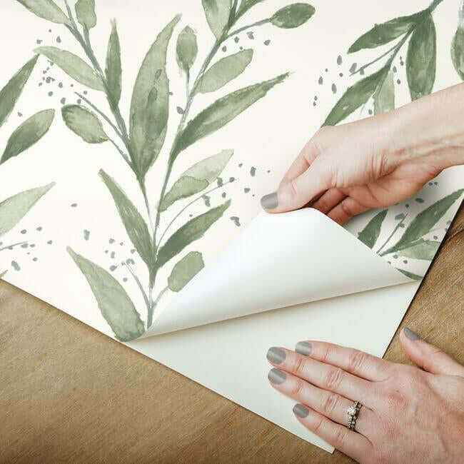 Magnolia Home Olive Branch Olive Grove Peel & Stick Wallpaper - York Wallcoverings - PSW1001RL - York Wallcoverings Wallpaper