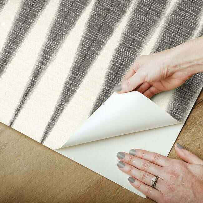 Magnolia Home Handloom Black Peel & Stick Wallpaper - York Wallcoverings - PSW1004RL - York Wallcoverings Wallpaper