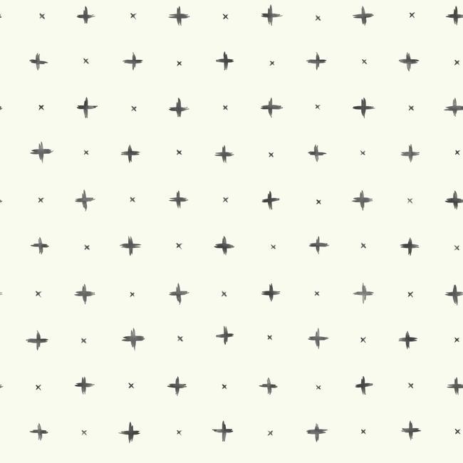 cross-stitch-premium-peel-stick-wallpaper-black-york-wallcoverings-psw1008rl - York Wallcoverings Wallpaper
