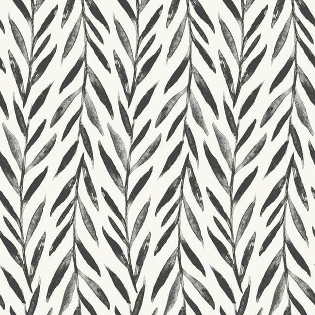 magnolia-home-willow-black-peel-stick-wallpaper-york-wallcoverings-psw1017rl - York Wallpaper Wallpaper