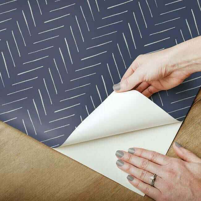 Magnolia Home Pick-Up Sticks Blue Peel & Stick Wallpaper - York Wallcoverings - PSW1022RL - York Wallcoverings Wallpaper