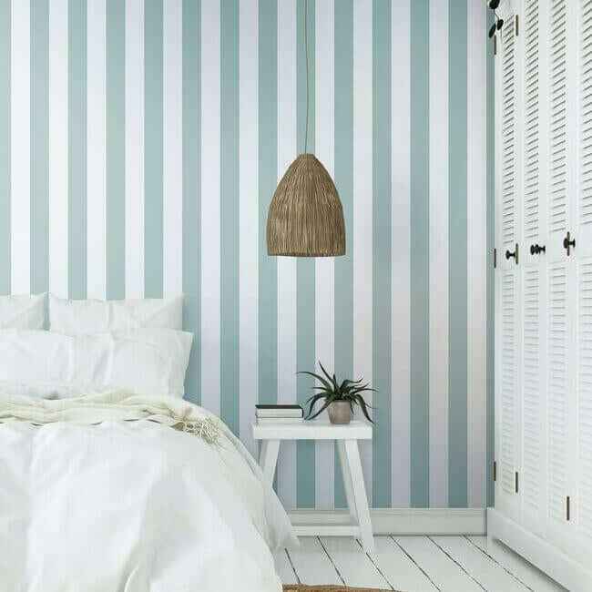 Awning Stripe Wallpaper Vertigris - York Wallcoverings - CV4444 - York Wallcoverings Wallpaper