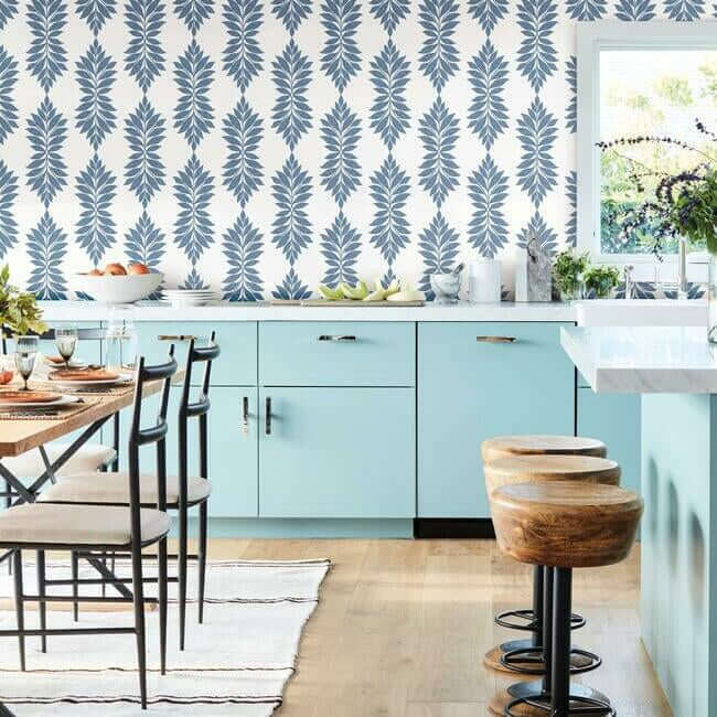 broadsands-botanica-blue-wallpaper-york-wallcoverings-cv4423 - York Wallpaper Wallpaper