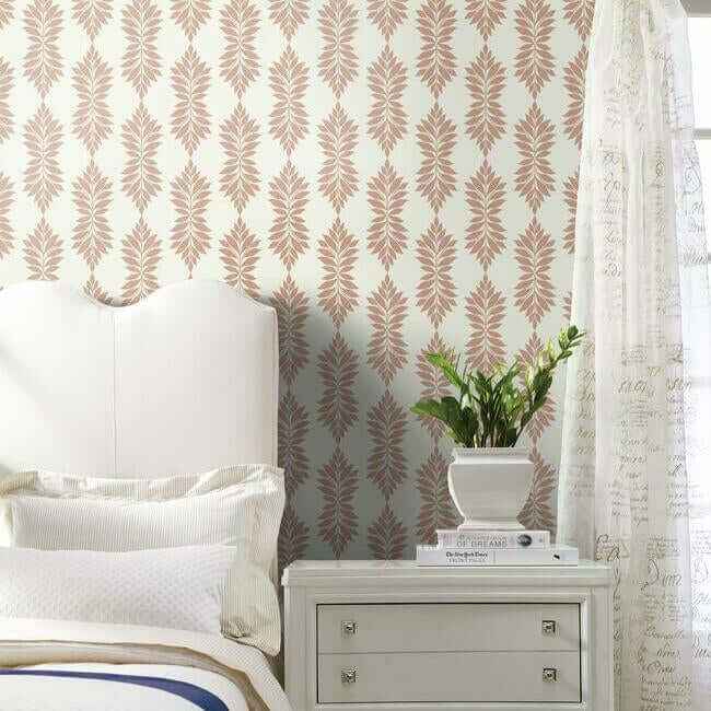 Broadsands Botanica Coral Wallpaper - York Wallcoverings - CV4426 - York Wallcoverings Wallpaper