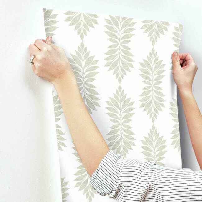 Broadsands Botanica Beige Wallpaper - York Wallcoverings - CV4424 - York Wallcoverings Wallpaper