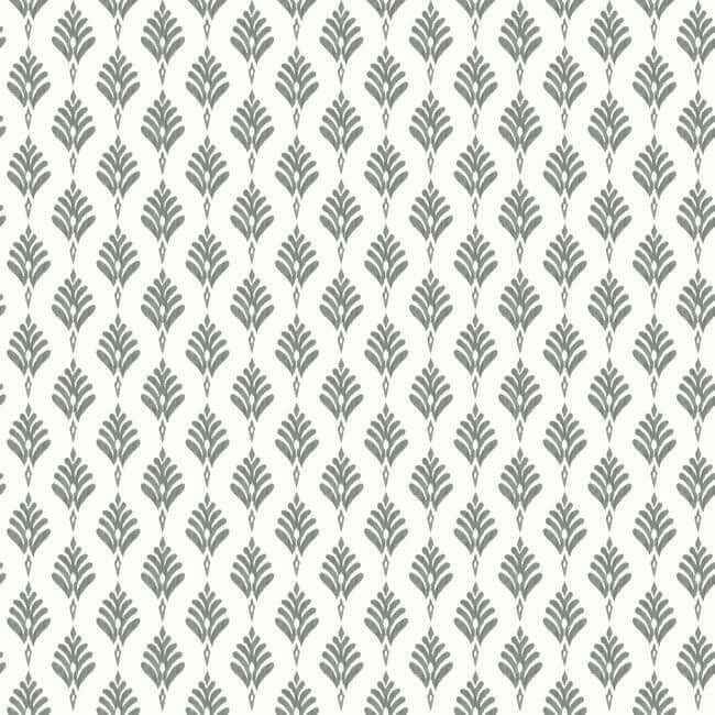 French Scallop Grey Wallpaper - York Wallcoverings - CV4457 - York Wallcoverings Wallpaper