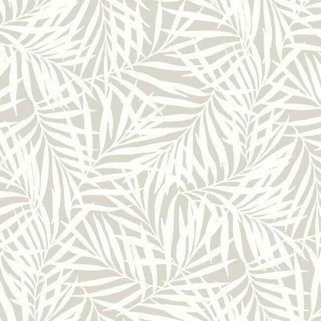 Oahu Fronds Cream & Off White Wallpaper - York Wallcoverings - CV4436 - York Wallcoverings Wallpaper