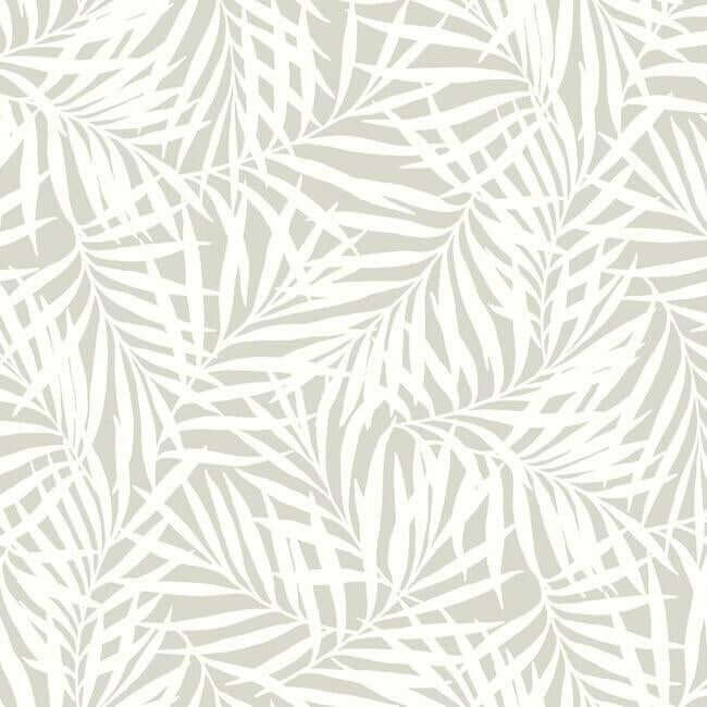 oahu-fronds-cream-off-white-wallpaper-york-wallcoverings-cv4436 - York Wallpaper Wallpaper
