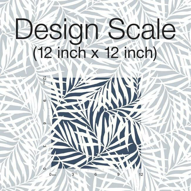 oahu-fronds-wallpaper-navywhite-york-wallcoverings-cv4432 - York Wallcoverings Wallpaper