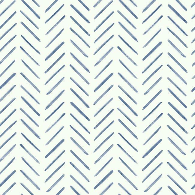 painted-herringbone-wallpaper-navy-york-wallcoverings-cv4455