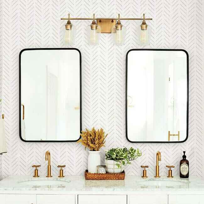 Painted Herringbone Off White Wallpaper - York Wallcoverings - CV4456