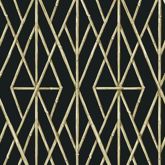 riviera-bamboo-trellis-wallpaper-black-natural-york-wallcoverings-cv4448