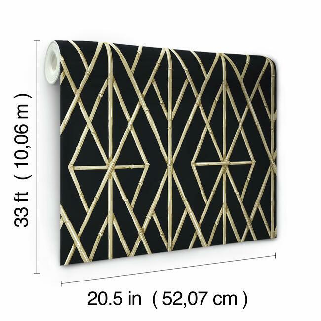 riviera-bamboo-trellis-wallpaper-black-natural-york-wallcoverings-cv4448