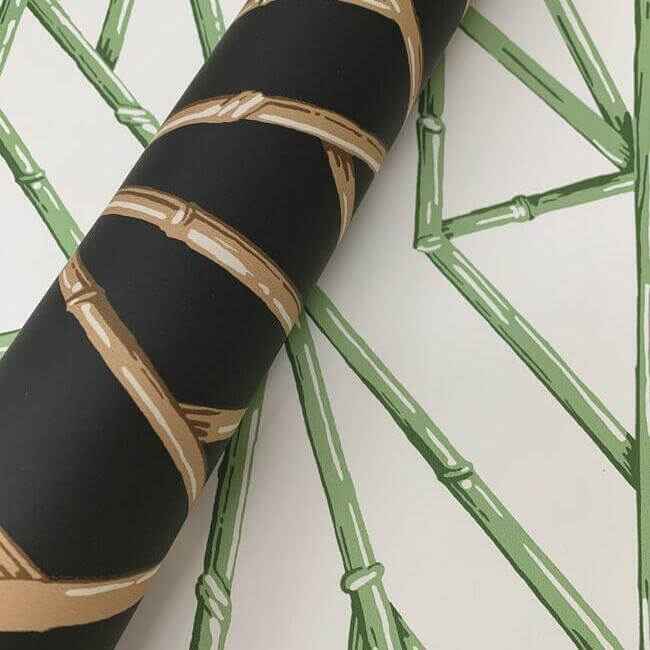 Riviera Bamboo Trellis Green Wallpaper - York Wallcoverings - CV4451 - York Wallcoverings Wallpaper