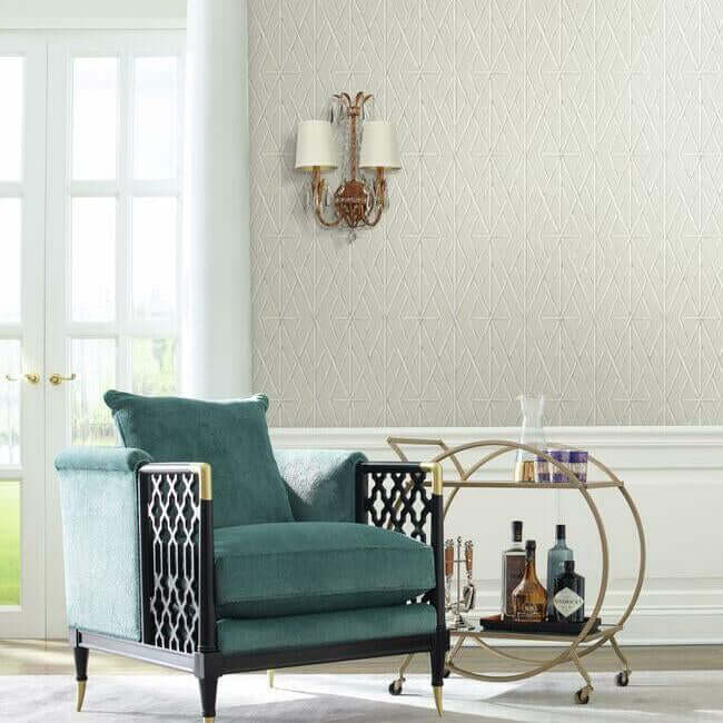 riviera-bamboo-trellis-wallpaper-sand-york-wallcoverings-cv4450 - York Wallcoverings Wallpaper