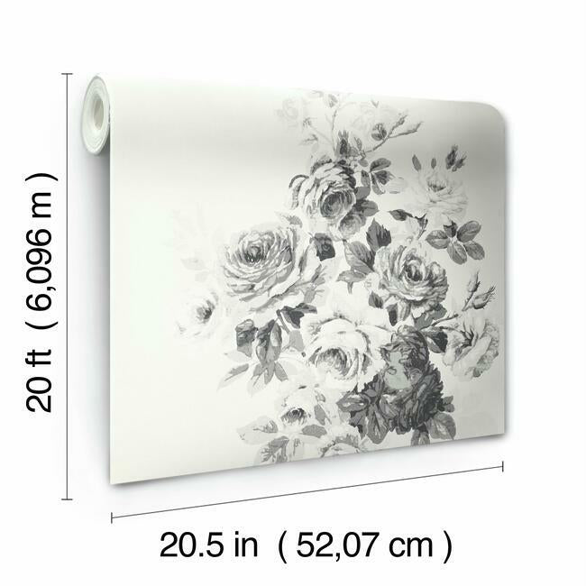 tea-rose-premium-peel-stick-wallpaper-black-white-on-white-york-wallcoverings-psw1157rl