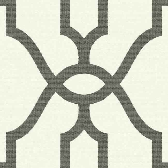 Magnolia Home Woven Trellis Grey Peel & Stick Wallpaper - York Wallcoverings - PSW1159RL