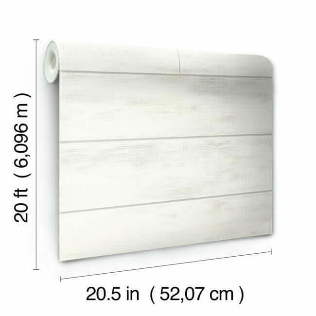 shiplap-premium-peel-stick-wallpaper-cool-white-york-wallcoverings-psw1176rl - York Wallcoverings Wallpaper