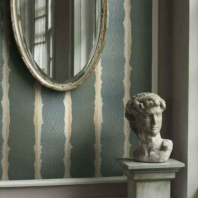 Indigenous Teal Wallpaper - York Wallcoverings - CE3961 - York Wallcoverings Wallpaper