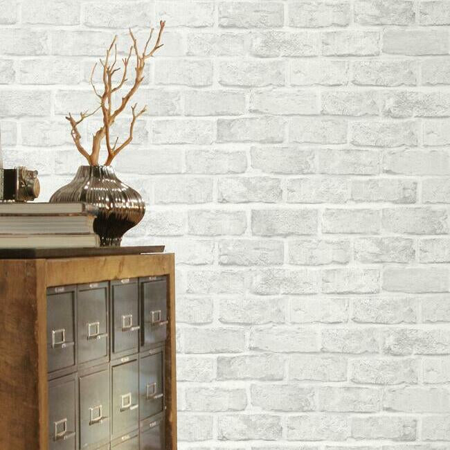 stretcher-brick-premium-peel-stick-wallpaper-plaster-york-wallcoverings-psw1305rl - York Wallcoverings Wallpaper