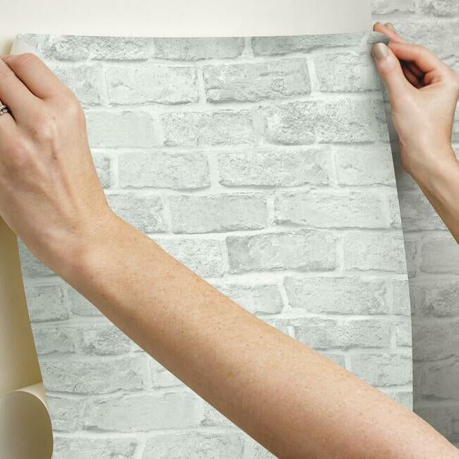 stretcher-brick-premium-peel-stick-wallpaper-plaster-york-wallcoverings-psw1305rl - York Wallcoverings Wallpaper