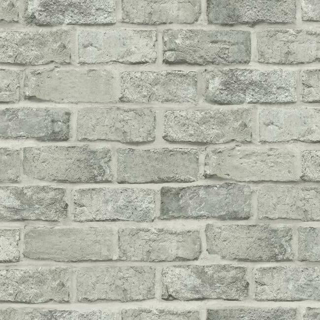 stretcher-brick-premium-peel-stick-wallpaper-putty-york-wallcoverings-psw1304rl - York Wallcoverings Wallpaper