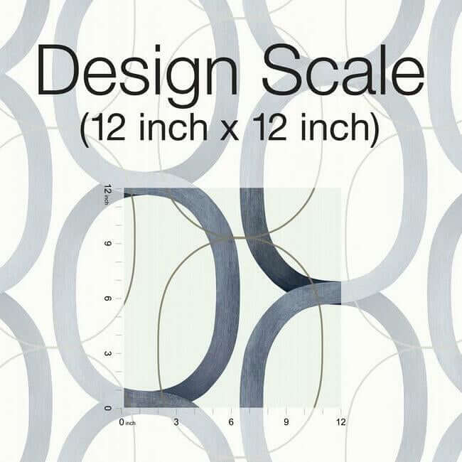 interlock-navy-wallpaper-york-wallcoverings-os4215 - York Wallpaper Wallpaper