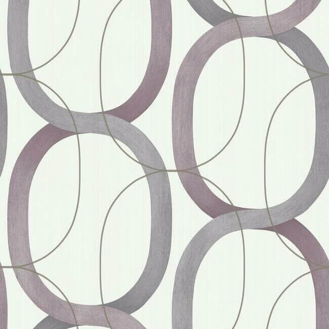 interlock-plum-wallpaper-york-wallcoverings-os4216 - York Wallpaper Wallpaper
