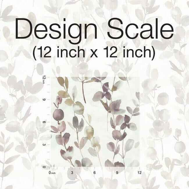 Joyful Eucalpytus Purple Wallpaper - York Wallcoverings - OS4312 - York Wallcoverings Papel pintado