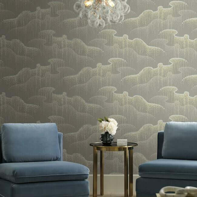 moonlight-pearls-taupe-wallpaper-york-wallcoverings-os4262 - York Wallpaper Wallpaper