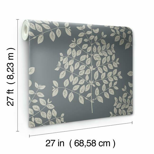 tender-wallpaper-charcoal-york-wallcoverings-os4255 - York Wallcoverings Wallpaper