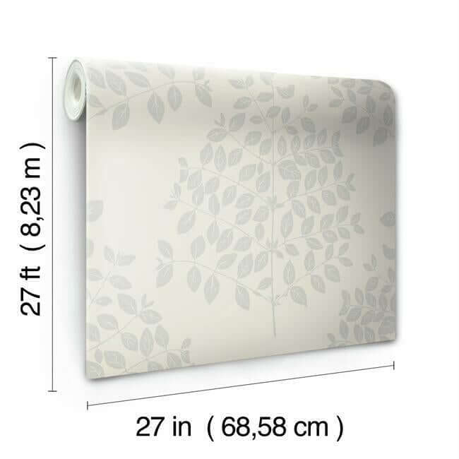 tender-cream-silver-wallpaper-york-wallcoverings-os4251 - York Wallpaper Wallpaper