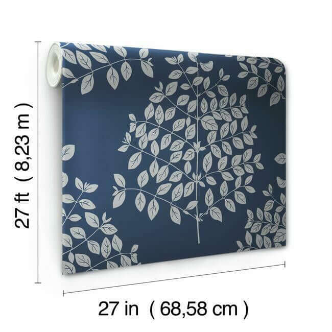 tender-wallpaper-navysilver-york-wallcoverings-os4257 - York Wallcoverings Wallpaper