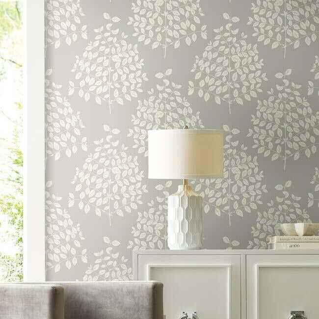 Tender Pearl Grey Wallpaper - York Wallcoverings - OS4252 - York Wallcoverings Wallpaper