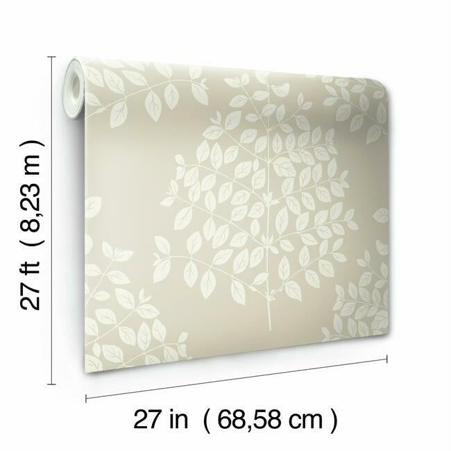 tender-wallpaper-pearl-taupe-york-wallcoverings-os4253 - York Wallcoverings Wallpaper