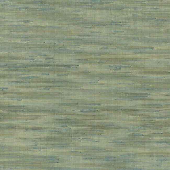 Jute Gold & Blue Metallic Wallpaper - York Wallcoverings - OS4326