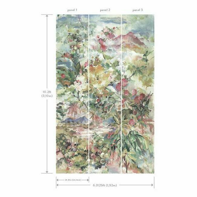 capri-wall-mural-pastel-york-wallcoverings-mu0251m - York Wallcoverings Wallpaper