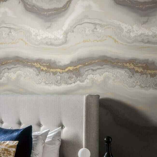 Moontide High Performance Wallpaper Pyrite - York Wallcoverings - DA3502 - York Wallcoverings Wallpaper