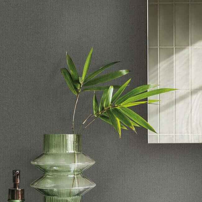 Gypsy Weave Black Wallpaper - York Wallcoverings - DA3577N - York Wallcoverings Wallpaper