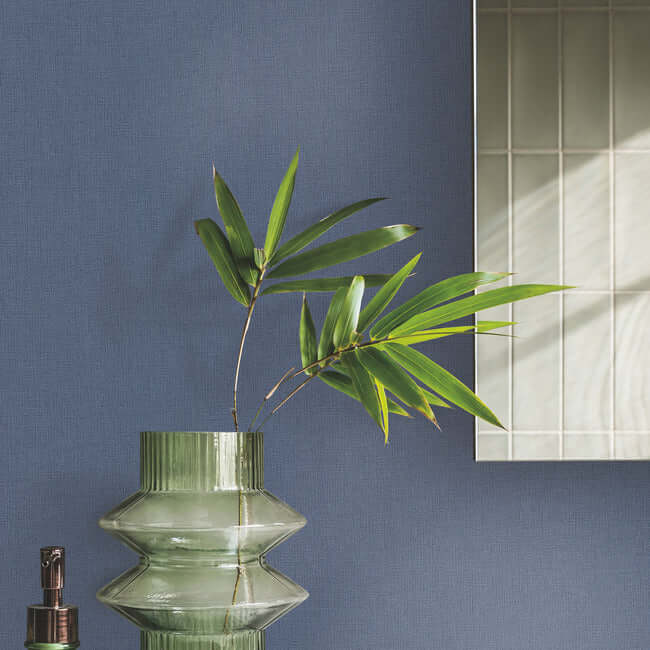gypsy-weave-indigo-wallpaper-york-wallcoverings-da3580n - York Wallpaper Wallpaper