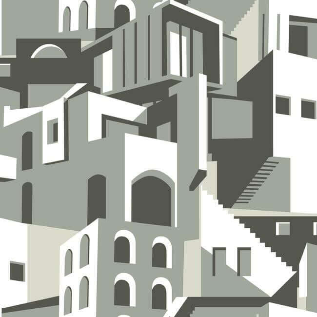 arch-architectural-grey-peel-stick-wallpaper-york-wallcoverings-psw1247rl - York Wallcoverings Wallpaper