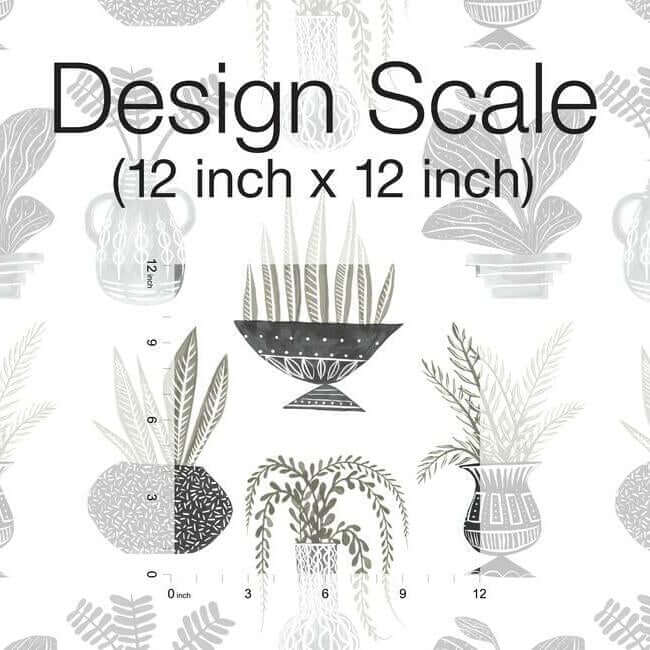 plant-party-black-peel-stick-wallpaper-york-wallcoverings-psw1251rl - York Wallcoverings Wallpaper