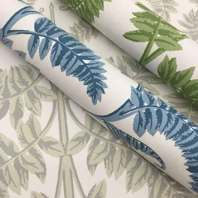 Royal Fern Damask Beige Wallpaper - York Wallcoverings - DM4963 - York Wallcoverings Wallpaper