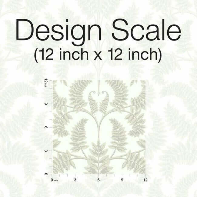 royal-fern-damask-wallpaper-beige-york-wallcoverings-dm4963 - York Wallcoverings Wallpaper
